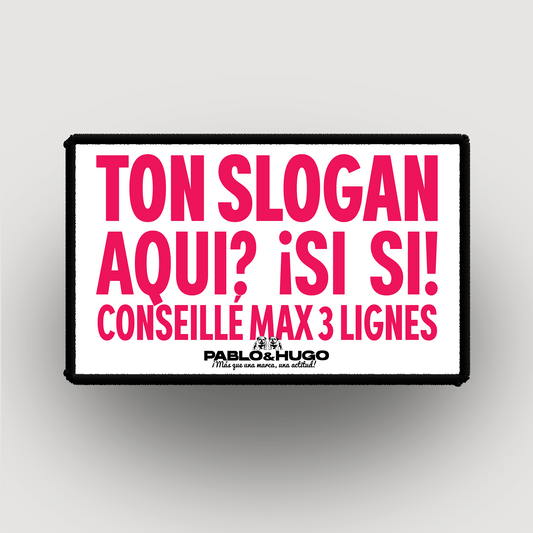 Patch Interchangeable | Crée ton Patch Personnalisé | Pablo & Hugo