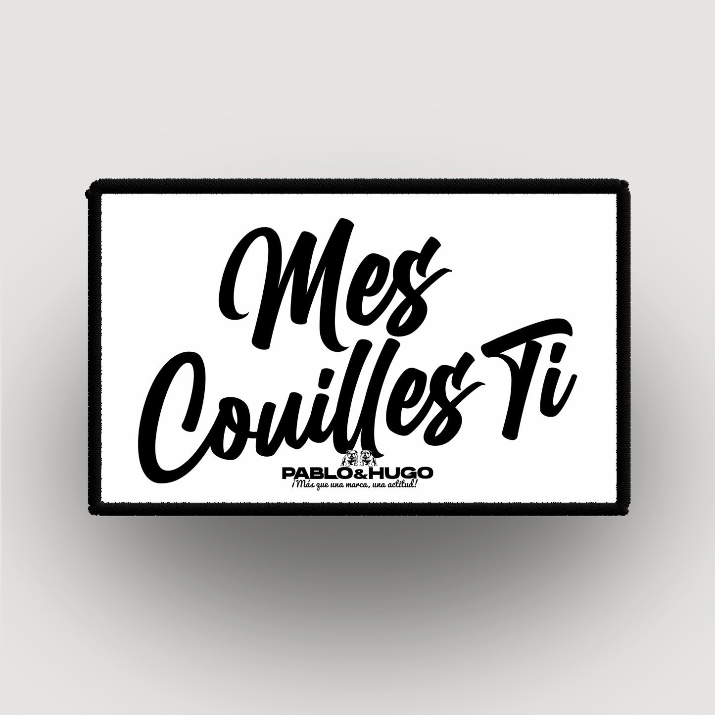 Parche Intercambiable | Mes Couilles Ti | Pablo & Hugo