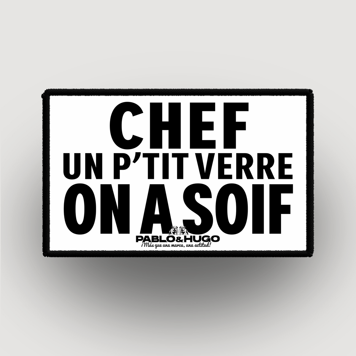 Patch Interchangeable | Chef Un P'tit Verre  | Pablo & Hugo