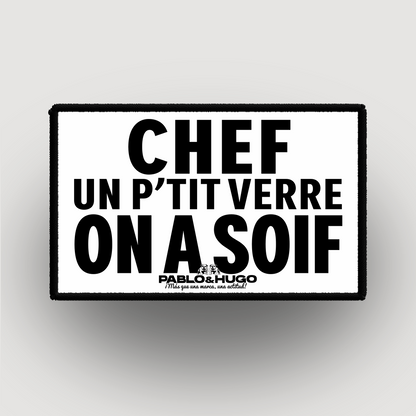 Patch Interchangeable | Chef Un P'tit Verre  | Pablo & Hugo