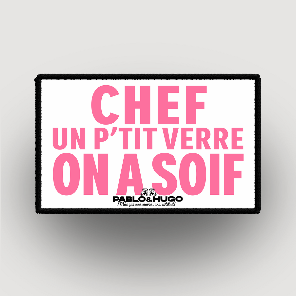Patch Interchangeable | Chef Un P'tit Verre  | Pablo & Hugo