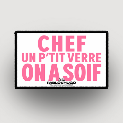 Patch Interchangeable | Chef Un P'tit Verre  | Pablo & Hugo