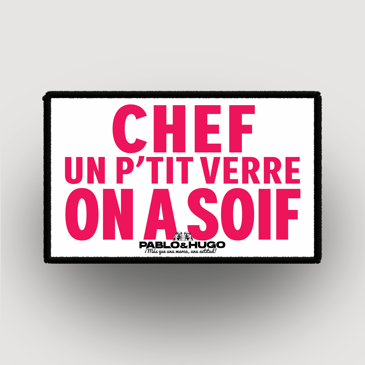 Patch Interchangeable | Chef Un P'tit Verre  | Pablo & Hugo