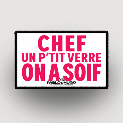 Patch Interchangeable | Chef Un P'tit Verre  | Pablo & Hugo
