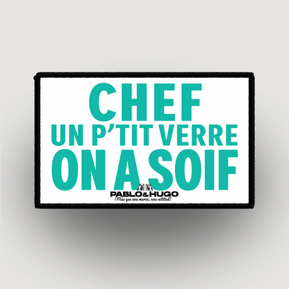 Patch Interchangeable | Chef Un P'tit Verre  | Pablo & Hugo