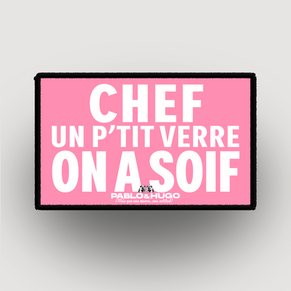 Patch Interchangeable | Chef Un P'tit Verre  | Pablo & Hugo