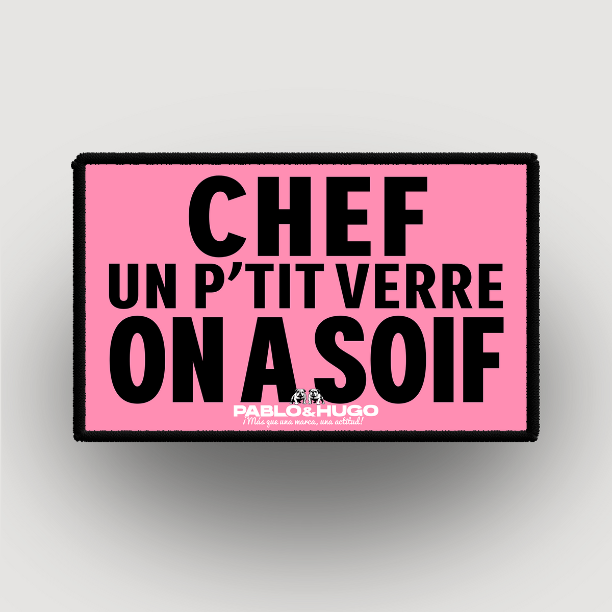 Patch Interchangeable | Chef Un P'tit Verre  | Pablo & Hugo