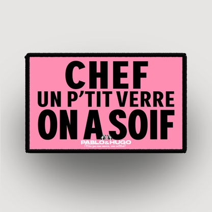 Patch Interchangeable | Chef Un P'tit Verre  | Pablo & Hugo