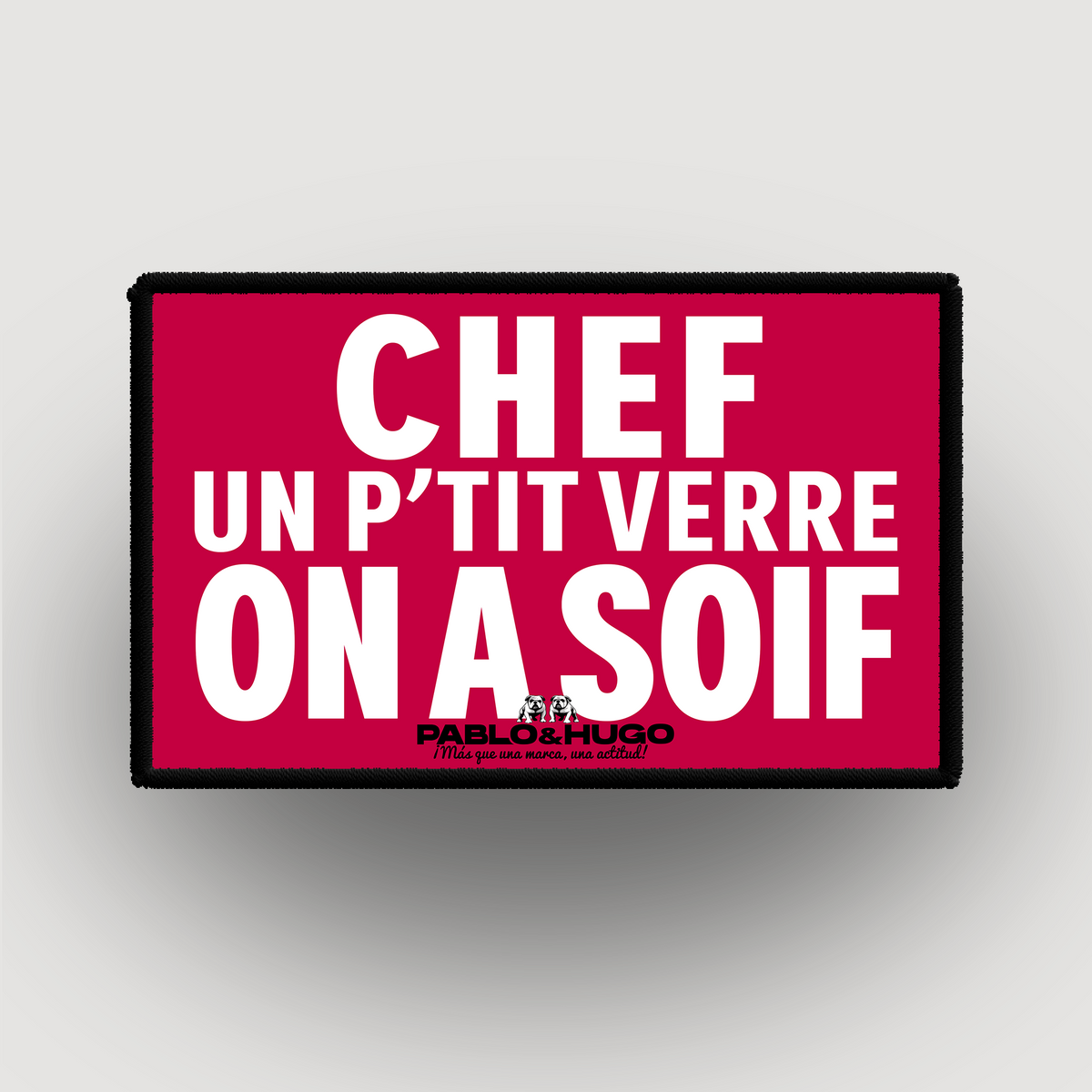 Patch Interchangeable | Chef Un P'tit Verre  | Pablo & Hugo
