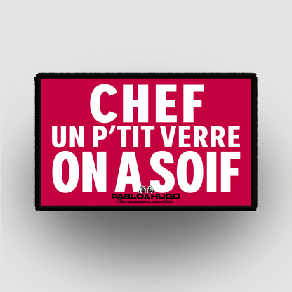 Patch Interchangeable | Chef Un P'tit Verre  | Pablo & Hugo