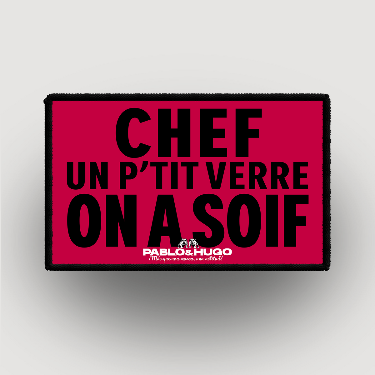 Patch Interchangeable | Chef Un P'tit Verre  | Pablo & Hugo