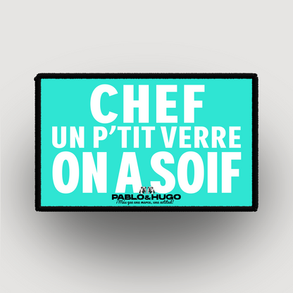 Patch Interchangeable | Chef Un P'tit Verre  | Pablo & Hugo