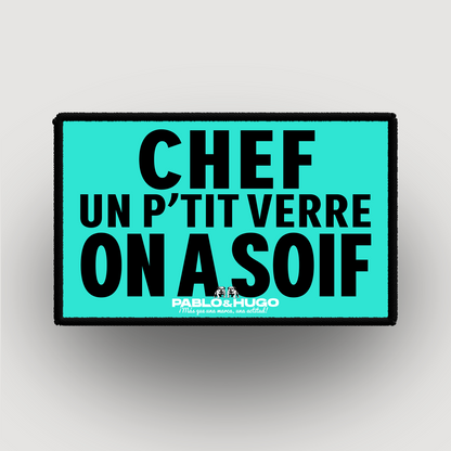Patch Interchangeable | Chef Un P'tit Verre  | Pablo & Hugo