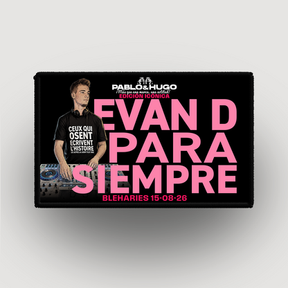 Patch Interchangeable | EDICIÓN ICÓNICA | EVAN D. PARA SIEMPRE | Pablo & Hugo
