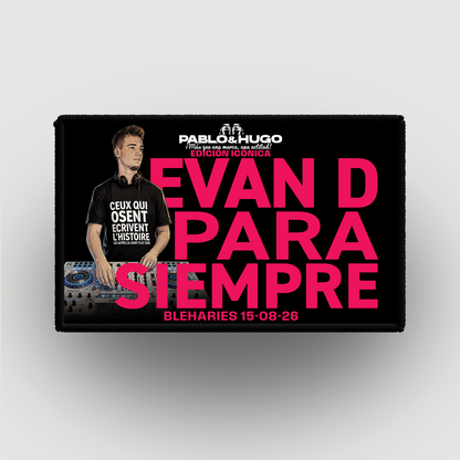 Patch Interchangeable | EDICIÓN ICÓNICA | EVAN D. PARA SIEMPRE | Pablo & Hugo