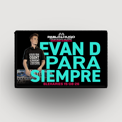 Patch Interchangeable | EDICIÓN ICÓNICA | EVAN D. PARA SIEMPRE | Pablo & Hugo