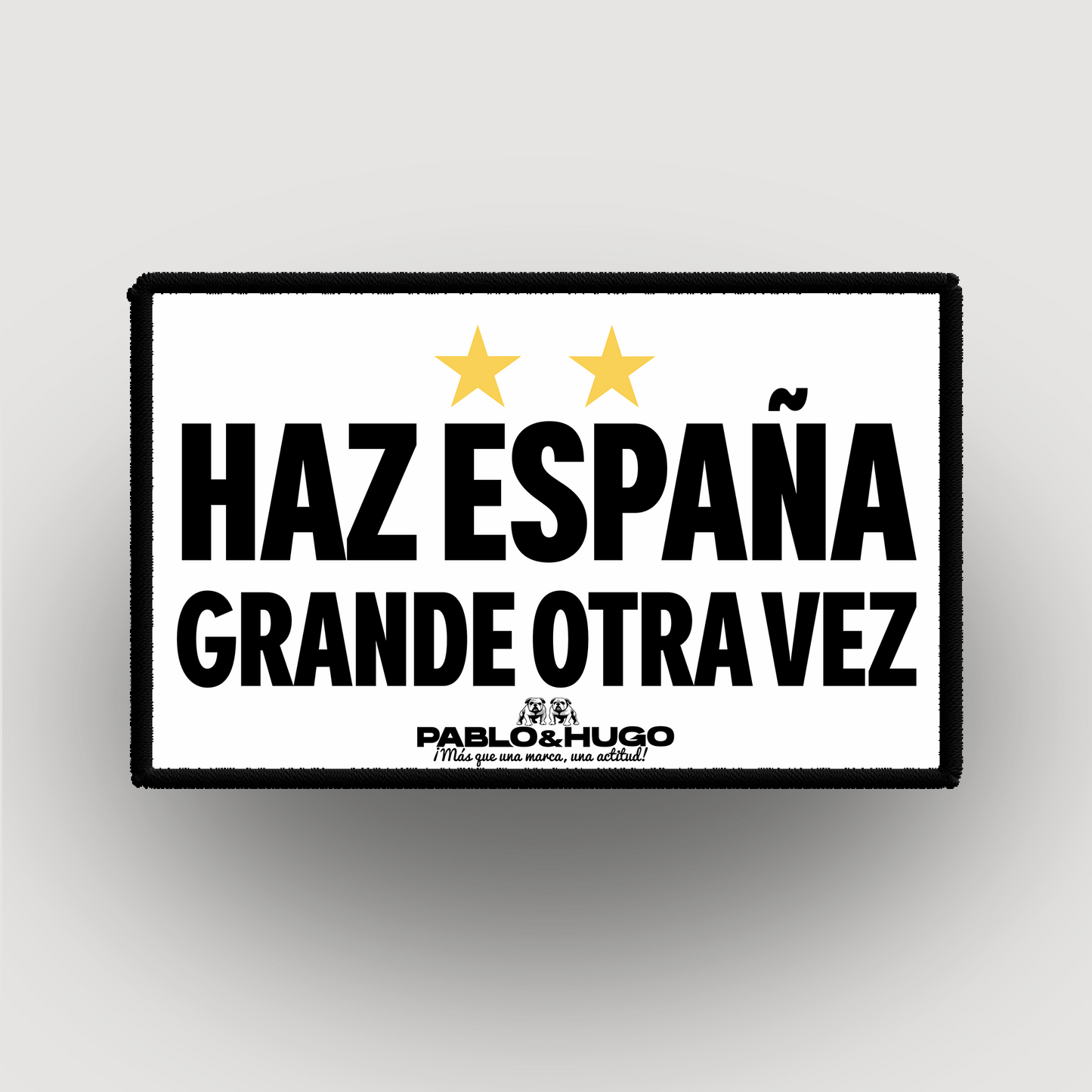 Parche intercambiable | Haz España grande de nuevo | Pablo y Hugo
