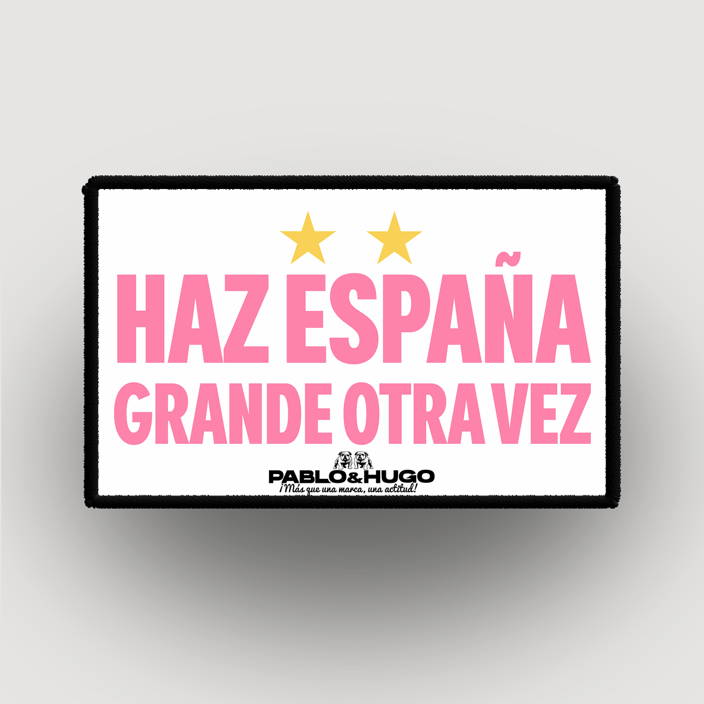 Parche intercambiable | Haz España grande de nuevo | Pablo y Hugo
