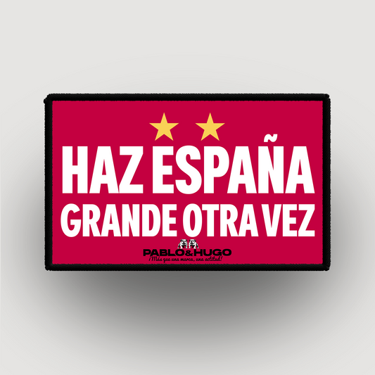 Parche intercambiable | Haz España grande de nuevo | Pablo y Hugo