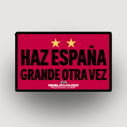 Parche intercambiable | Haz España grande de nuevo | Pablo y Hugo