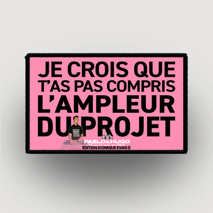 Interchangeable Patch | ICONIC EVAN D. EDITION | I don't think you understood | Pablo & Hugo
