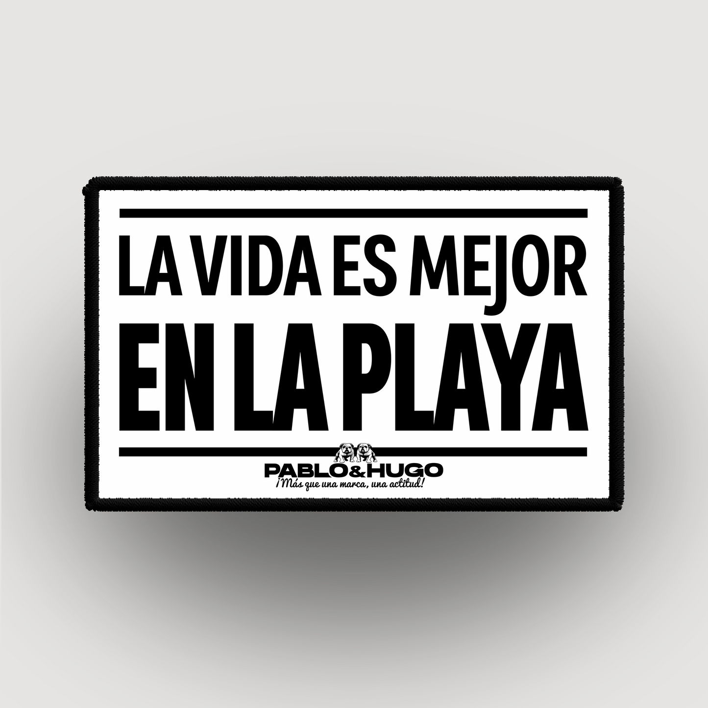 Patch Interchangeable | La Vida Es Mejor En La Playa | Pablo & Hugo