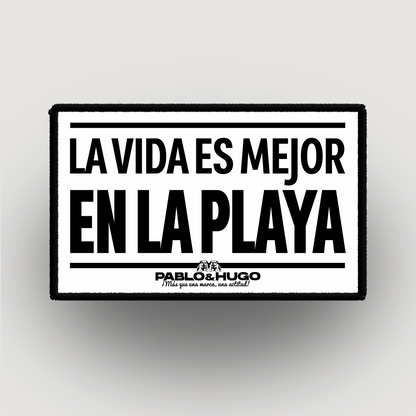 Patch Interchangeable | La Vida Es Mejor En La Playa | Pablo & Hugo