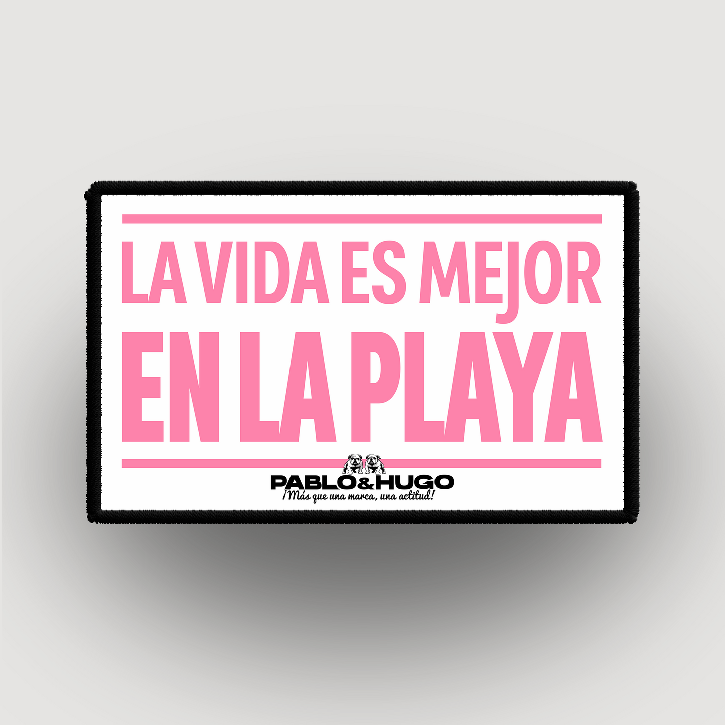 Patch Interchangeable | La Vida Es Mejor En La Playa | Pablo & Hugo