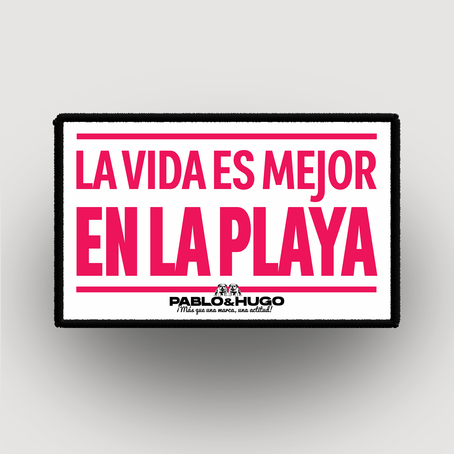 Patch Interchangeable | La Vida Es Mejor En La Playa | Pablo & Hugo