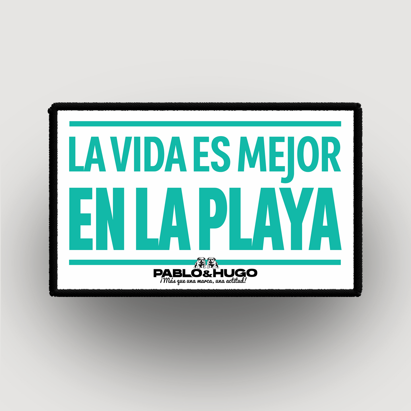 Patch Interchangeable | La Vida Es Mejor En La Playa | Pablo & Hugo
