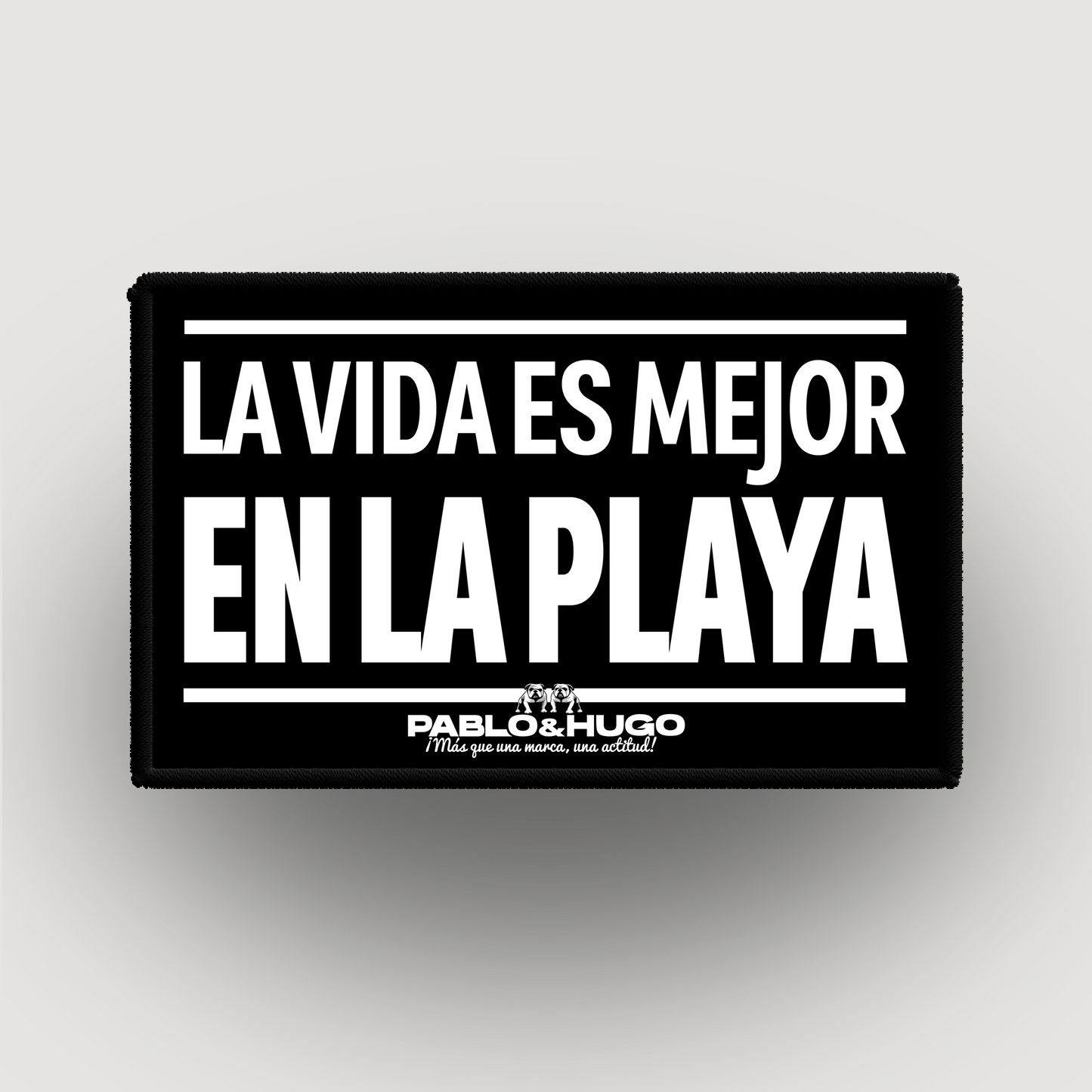 Patch Interchangeable | La Vida Es Mejor En La Playa | Pablo & Hugo