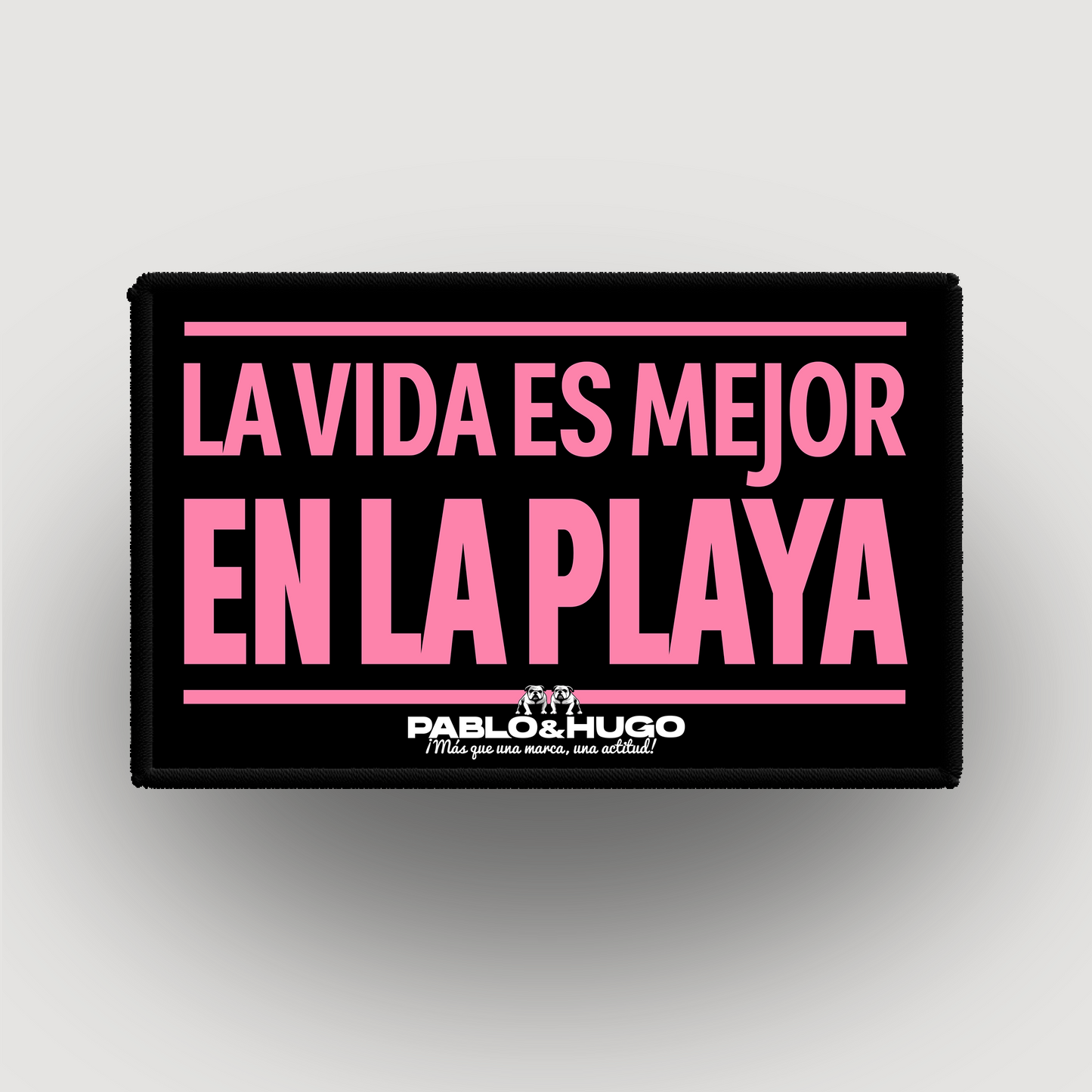 Patch Interchangeable | La Vida Es Mejor En La Playa | Pablo & Hugo