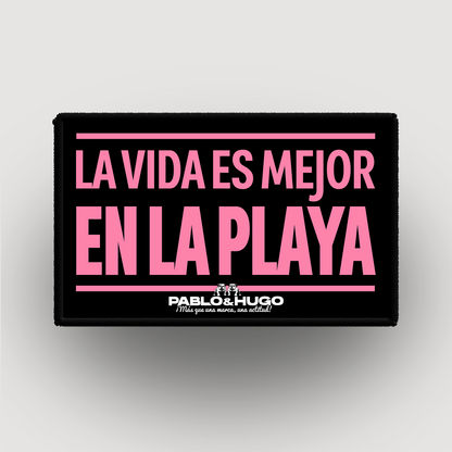 Patch Interchangeable | La Vida Es Mejor En La Playa | Pablo & Hugo