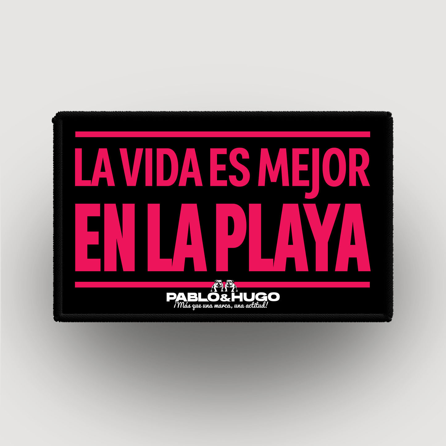 Patch Interchangeable | La Vida Es Mejor En La Playa | Pablo & Hugo