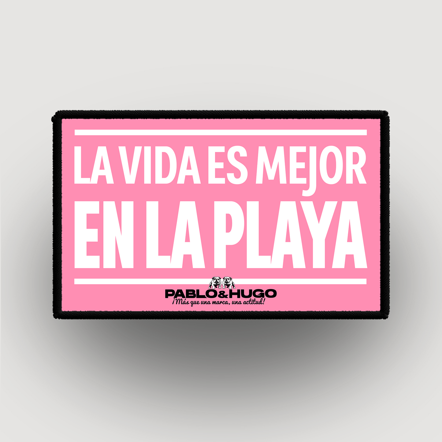 Patch Interchangeable | La Vida Es Mejor En La Playa | Pablo & Hugo