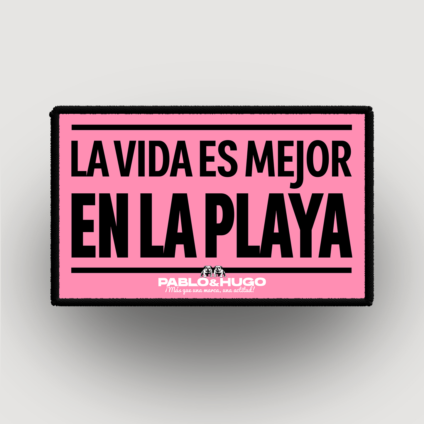 Patch Interchangeable | La Vida Es Mejor En La Playa | Pablo & Hugo