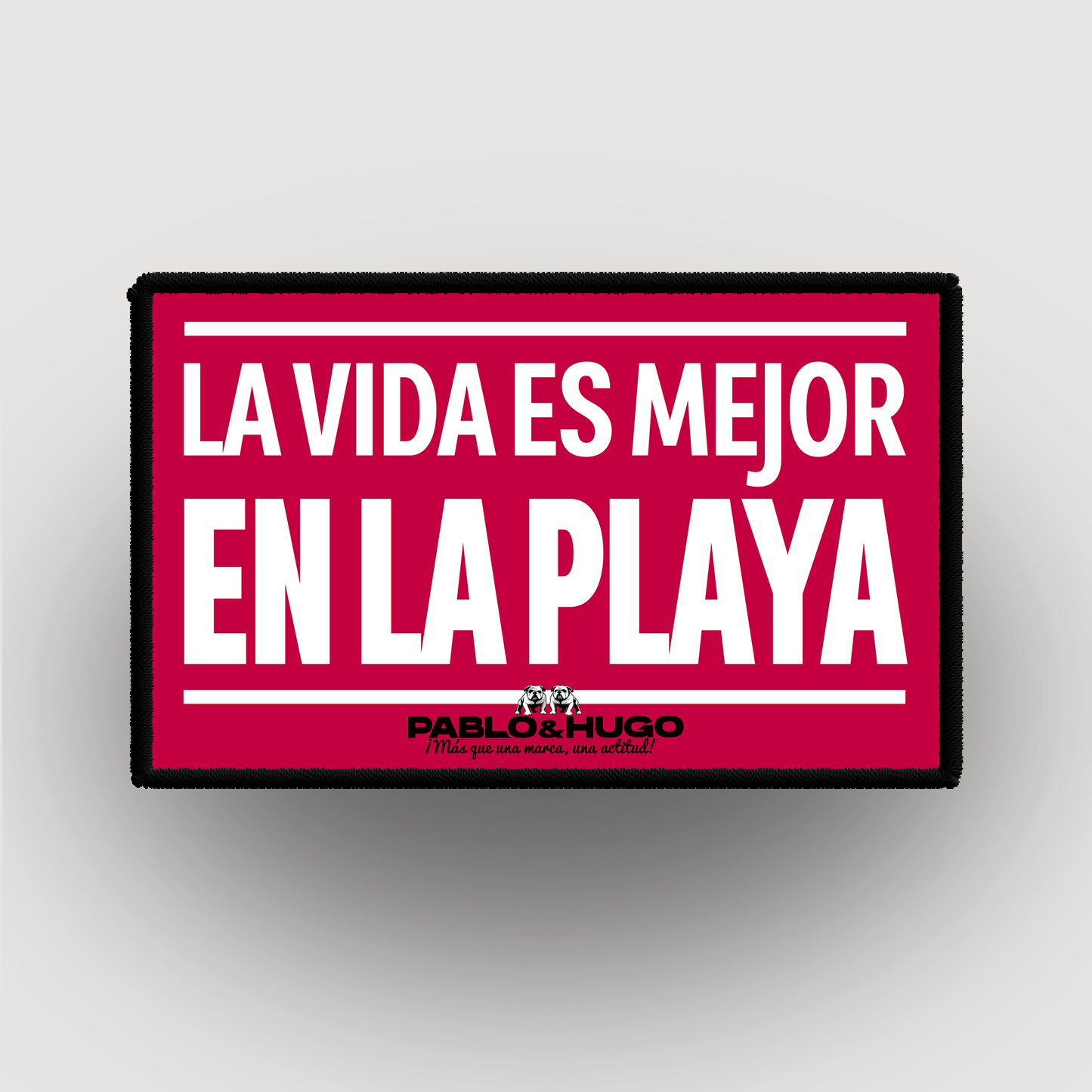 Patch Interchangeable | La Vida Es Mejor En La Playa | Pablo & Hugo