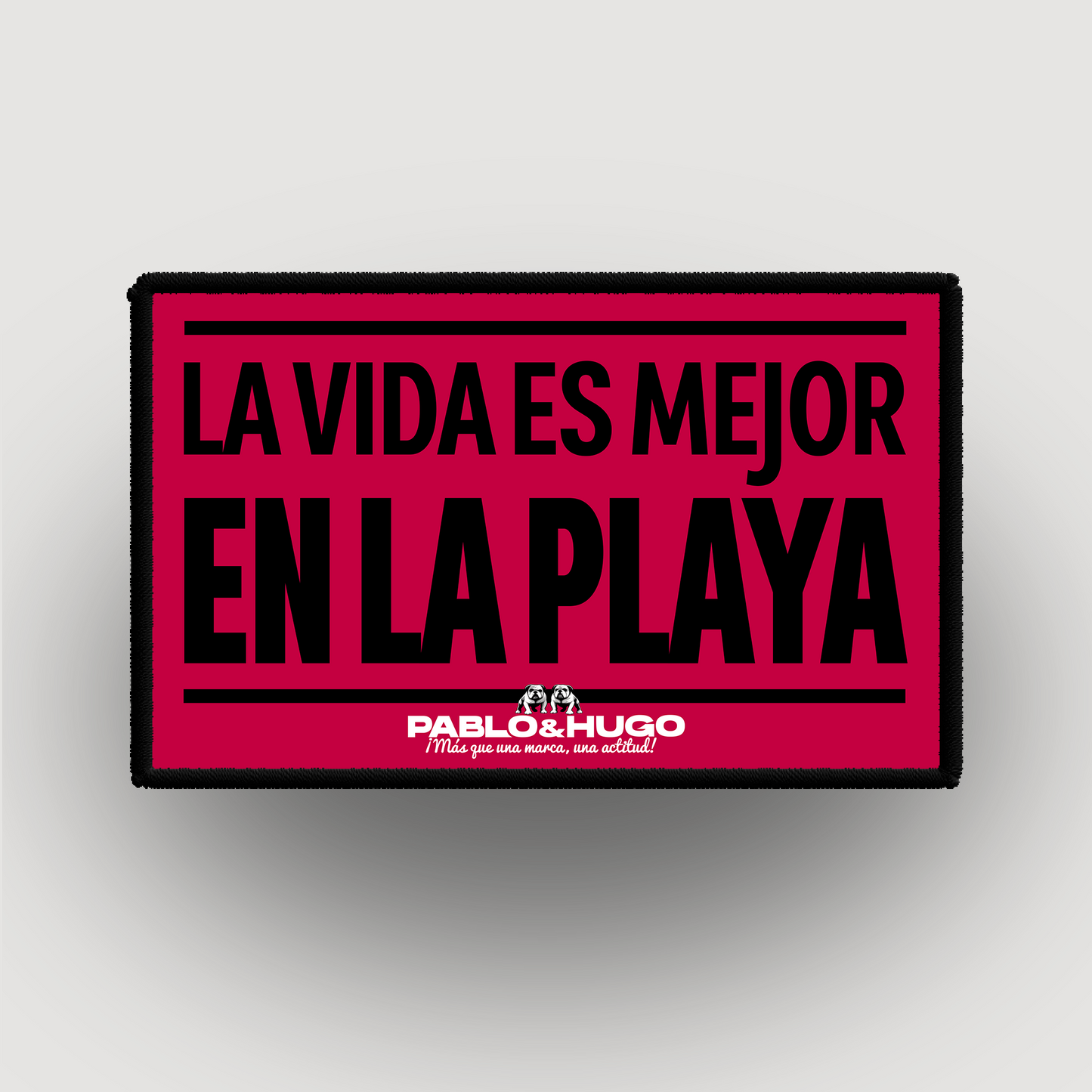 Patch Interchangeable | La Vida Es Mejor En La Playa | Pablo & Hugo