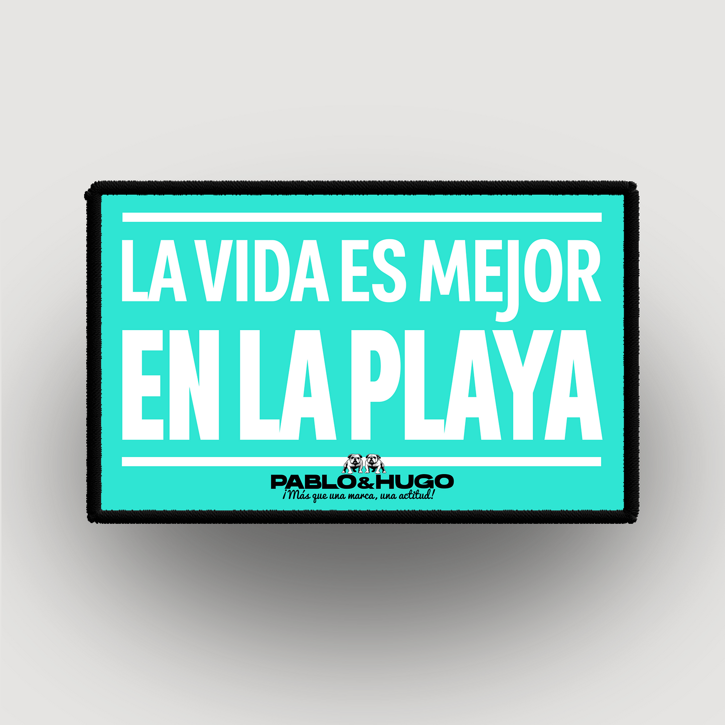 Patch Interchangeable | La Vida Es Mejor En La Playa | Pablo & Hugo