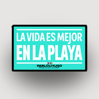 Patch Interchangeable | La Vida Es Mejor En La Playa | Pablo & Hugo