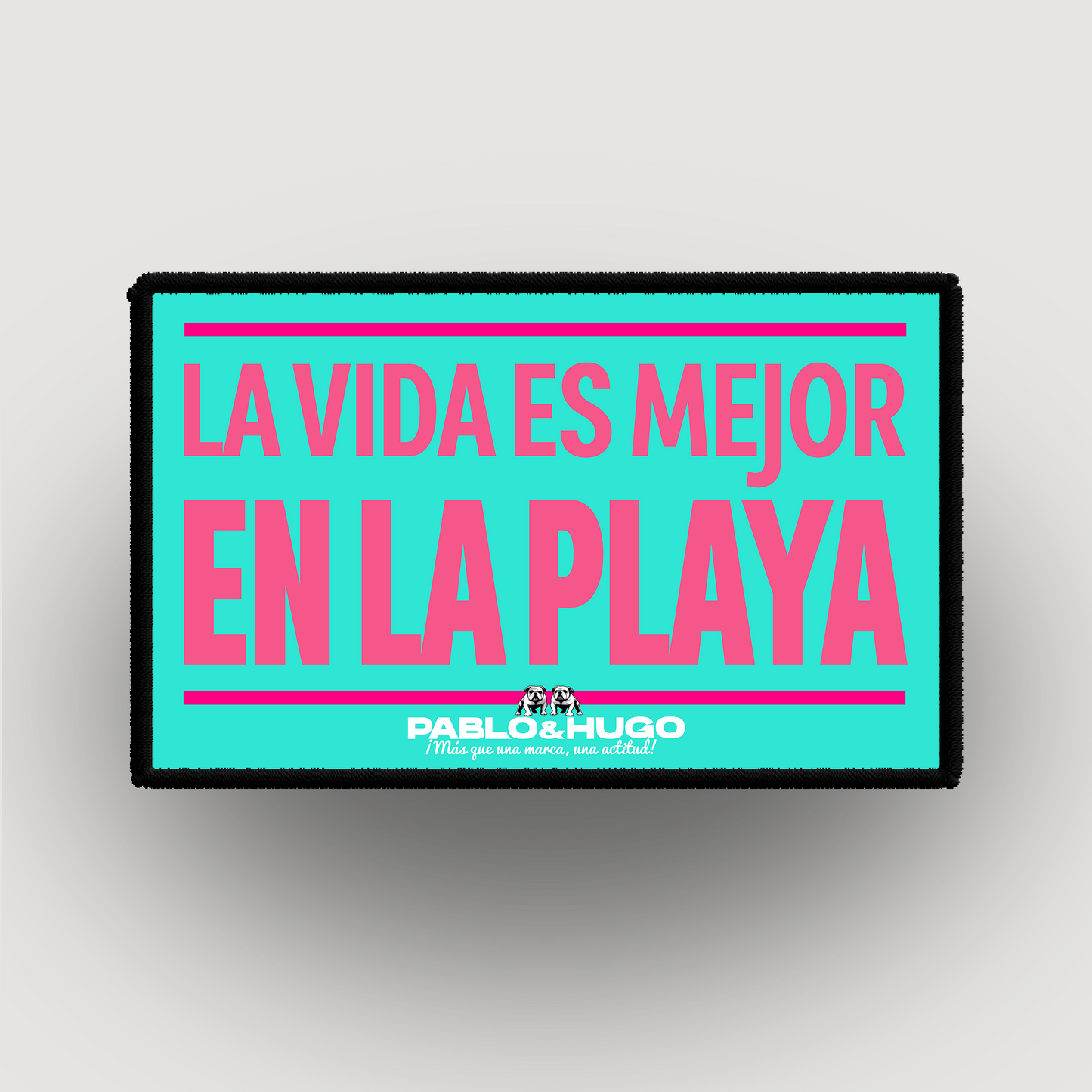 Patch Interchangeable | La Vida Es Mejor En La Playa | Pablo & Hugo