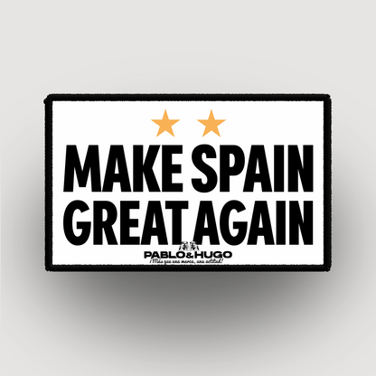 Parche intercambiable | Haz España grande de nuevo | Pablo y Hugo