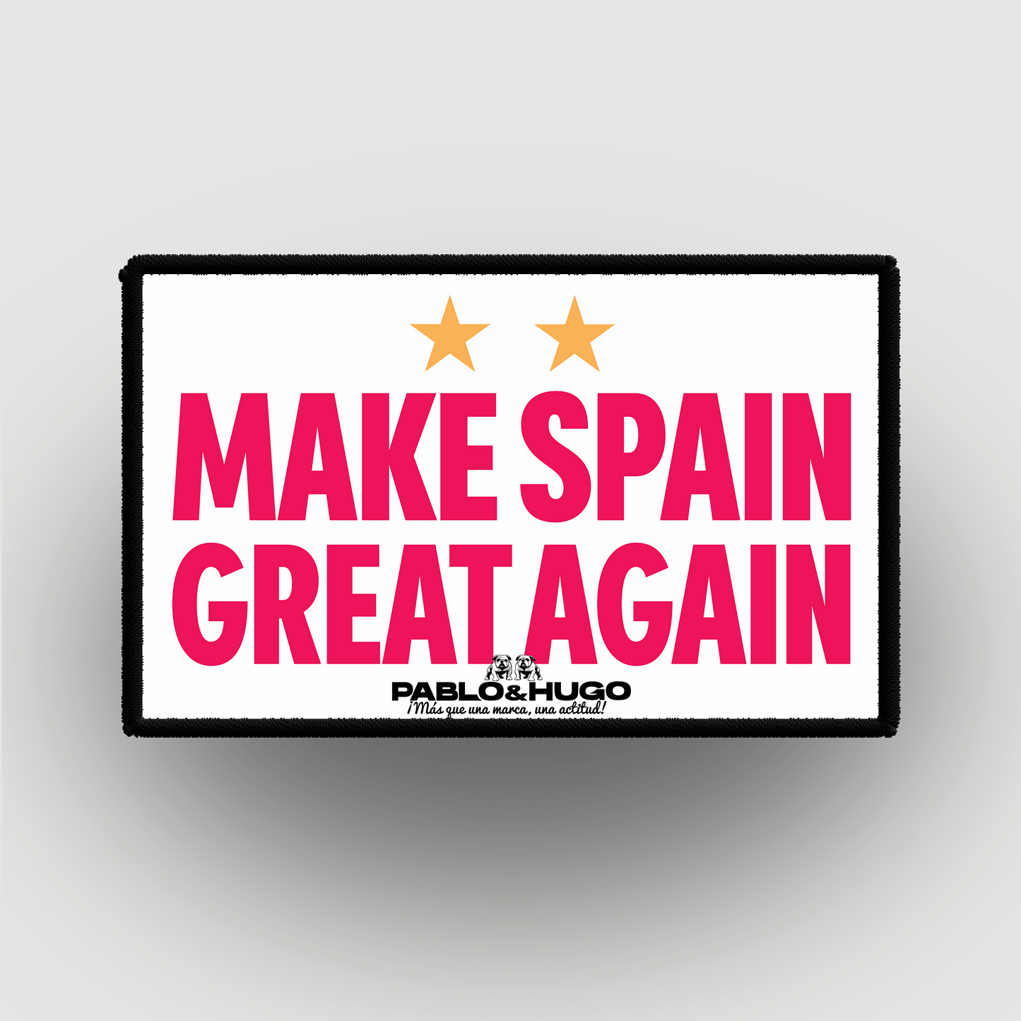 Parche intercambiable | Haz España grande de nuevo | Pablo y Hugo