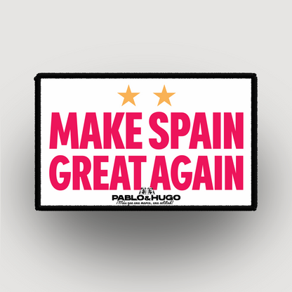 Parche intercambiable | Haz España grande de nuevo | Pablo y Hugo