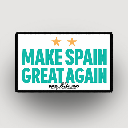 Parche intercambiable | Haz España grande de nuevo | Pablo y Hugo