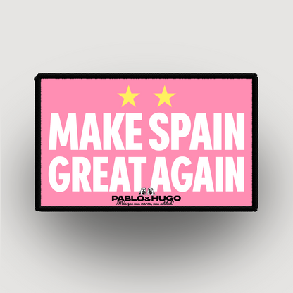 Parche intercambiable | Haz España grande de nuevo | Pablo y Hugo