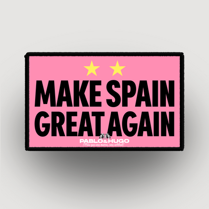 Parche intercambiable | Haz España grande de nuevo | Pablo y Hugo