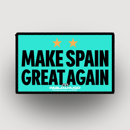 Parche intercambiable | Haz España grande de nuevo | Pablo y Hugo