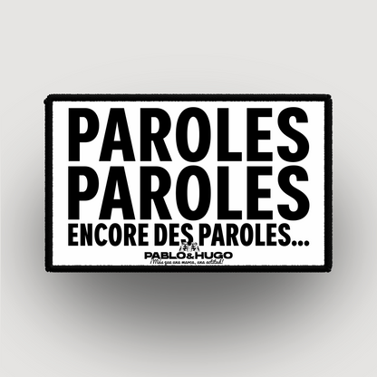 Patch Interchangeable | Paroles... Paroles... | Pablo & Hugo