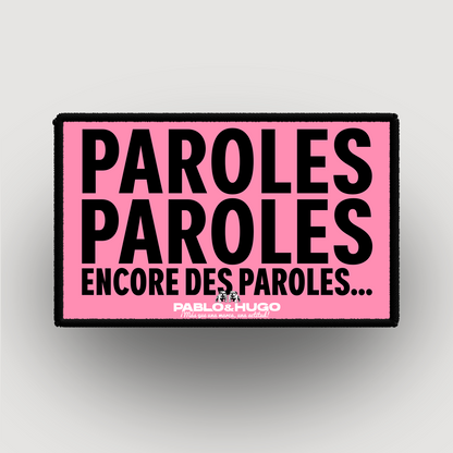 Patch Interchangeable | Paroles... Paroles... | Pablo & Hugo